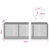 Gabion 5 mm langasta ja 5x5 cm verkosta 600x100x100 cm