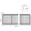 Gabion 5 mm langasta ja 5x5 cm verkosta 1000x100x100 cm