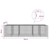 Gabion 5 mm langasta ja 5x5 cm verkosta 600x100x150 cm