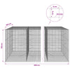Gabion 5 mm langasta ja 5x5 cm verkosta 900x100x150 cm
