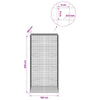 Gabion 5 mm langasta ja 5x5 cm verkosta 100x100x200 cm