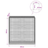 Gabion 5 mm langasta ja 5x5 cm verkosta 200x100x200 cm