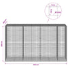 Gabion 5 mm langasta ja 5x5 cm verkosta 350x100x200 cm