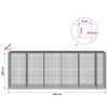 Gabion 5 mm langasta ja 5x5 cm verkosta 550x100x200 cm