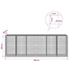 Gabion 5 mm langasta ja 5x5 cm verkosta 600x100x200 cm