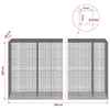 Gabion 5 mm langasta ja 5x5 cm verkosta 750x100x200 cm