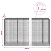 Gabion 5 mm langasta ja 5x5 cm verkosta 950x100x200 cm