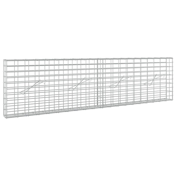 Gabion 5 mm langasta ja 5x10 cm verkosta 200x10x50 cm