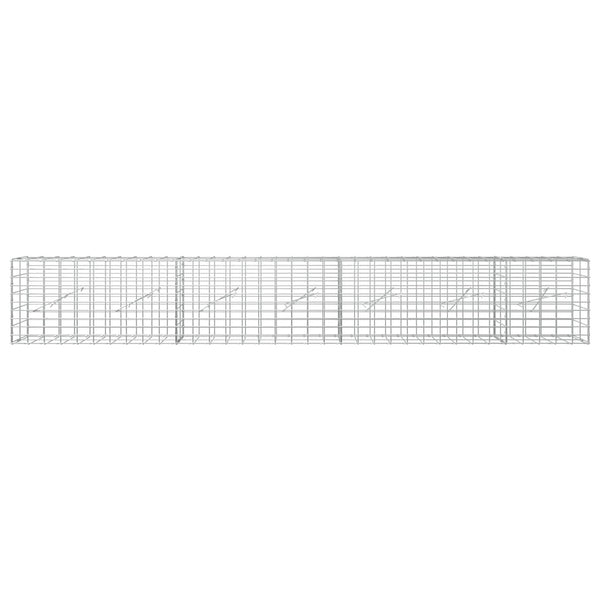 Gabion 5 mm langasta ja 5x10 cm verkosta 350x10x50 cm
