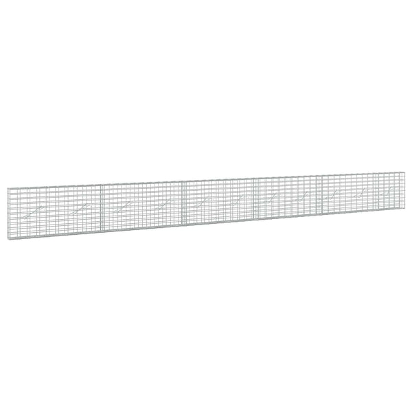 Gabion 5 mm langasta ja 5x10 cm verkosta 550x10x50 cm