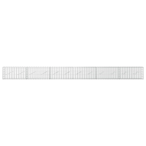 Gabion 5 mm langasta ja 5x10 cm verkosta 600x10x50 cm