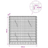 Gabion 5 mm langasta ja 5x10 cm verkosta 100x10x100 cm