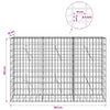 Gabion 5 mm langasta ja 5x10 cm verkosta 150x10x100 cm
