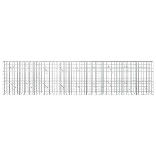 Gabion 5 mm langasta ja 5x10 cm verkosta 450x10x100 cm