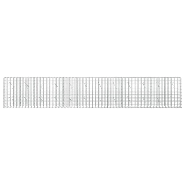 Gabion 5 mm langasta ja 5x10 cm verkosta 600x10x100 cm