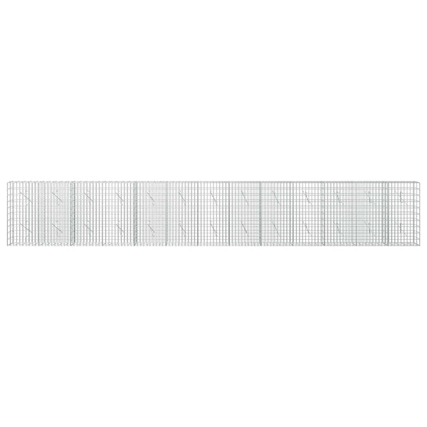 Gabion 5 mm langasta ja 5x10 cm verkosta 650x10x100 cm