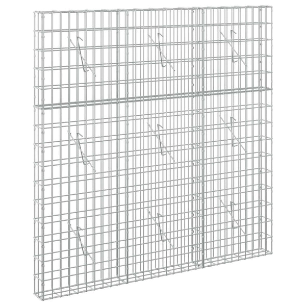 Gabion 5 mm langasta ja 5x10 cm verkosta 150x10x150 cm
