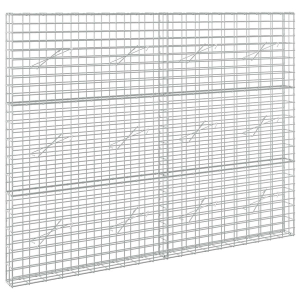 Gabion 5 mm langasta ja 5x10 cm verkosta 200x10x150 cm