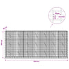 Gabion 5 mm langasta ja 5x10 cm verkosta 350x10x150 cm