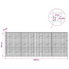 Gabion 5 mm langasta ja 5x10 cm verkosta 400x10x150 cm