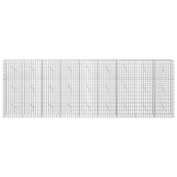 Gabion 5 mm langasta ja 5x10 cm verkosta 450x10x150 cm