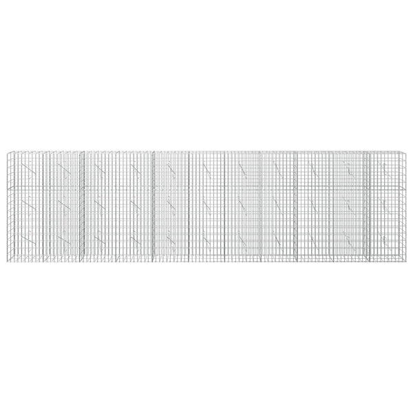 Gabion 5 mm langasta ja 5x10 cm verkosta 550x10x150 cm