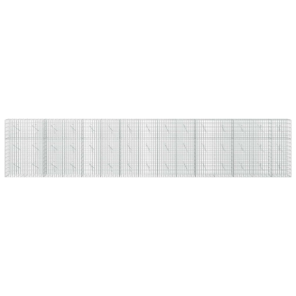 Gabion 5 mm langasta ja 5x10 cm verkosta 750x10x150 cm