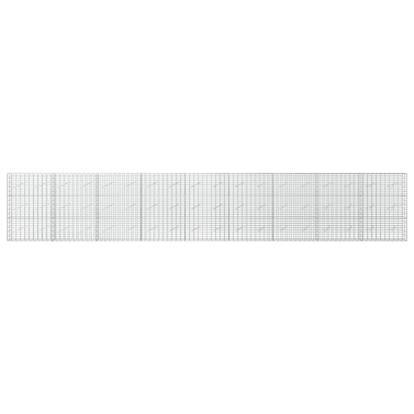 Gabion 5 mm langasta ja 5x10 cm verkosta 900x10x150 cm