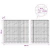 Gabion 5 mm langasta ja 5x10 cm verkosta 900x10x150 cm