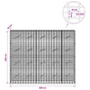 Gabion 5 mm langasta ja 5x10 cm verkosta 250x10x200 cm