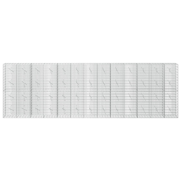 Gabion 5 mm langasta ja 5x10 cm verkosta 650x10x200 cm