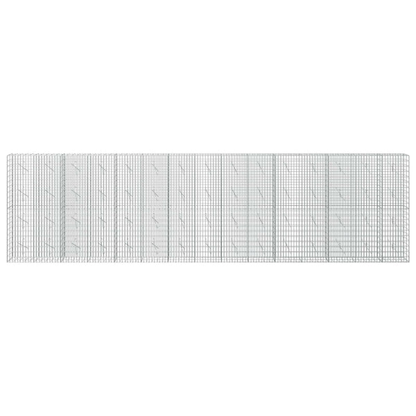 Gabion 5 mm langasta ja 5x10 cm verkosta 750x10x200 cm
