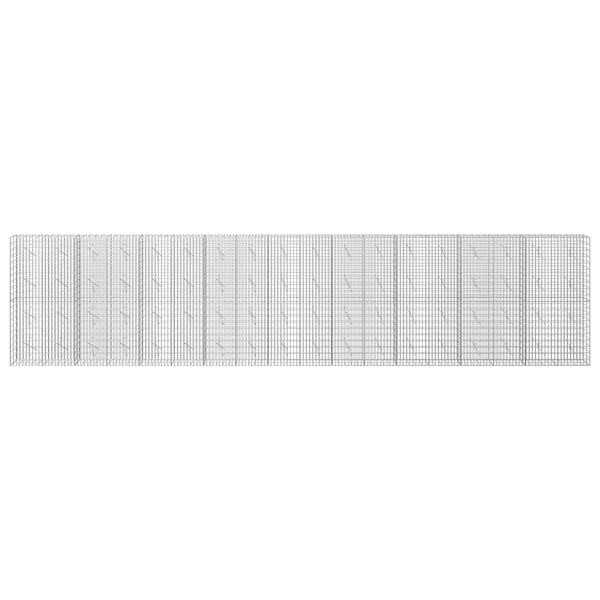 Gabion 5 mm langasta ja 5x10 cm verkosta 900x10x200 cm