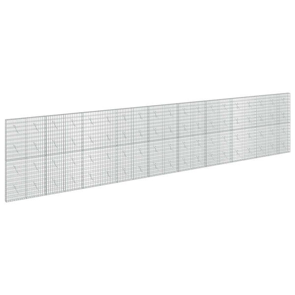 Gabion 5 mm langasta ja 5x10 cm verkosta 950x10x200 cm