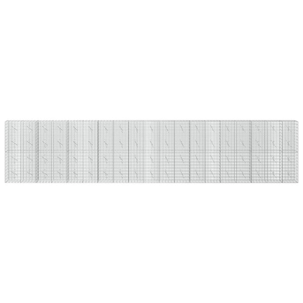 Gabion 5 mm langasta ja 5x10 cm verkosta 950x10x200 cm
