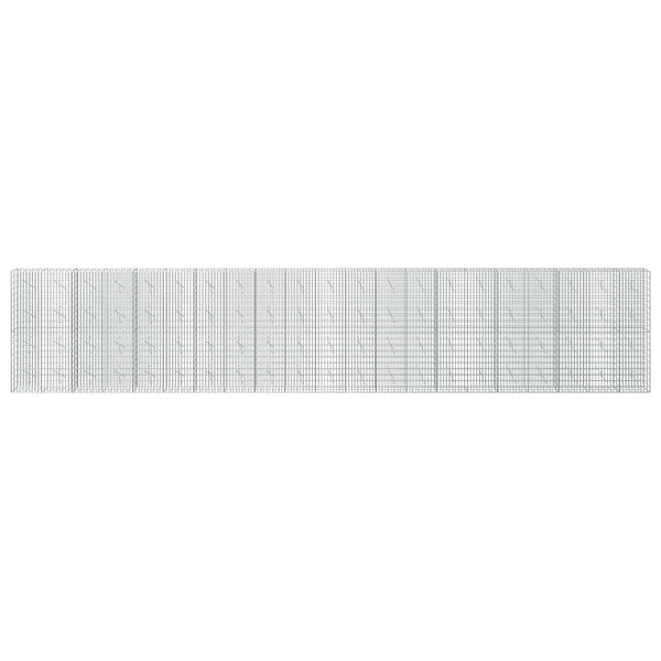 Gabion 5 mm langasta ja 5x10 cm verkosta 1050x10x200 cm