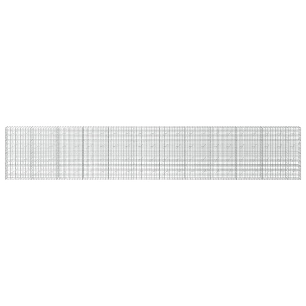 Gabion 5 mm langasta ja 5x10 cm verkosta 1150x10x200 cm