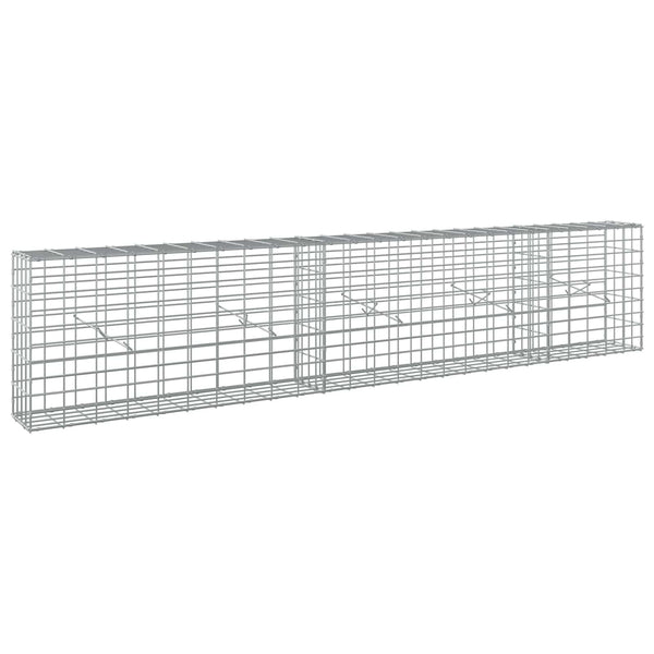 Gabion 5 mm langasta ja 5x10 cm verkosta 250x20x50 cm