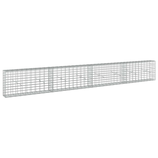 Gabion 5 mm langasta ja 5x10 cm verkosta 400x20x50 cm