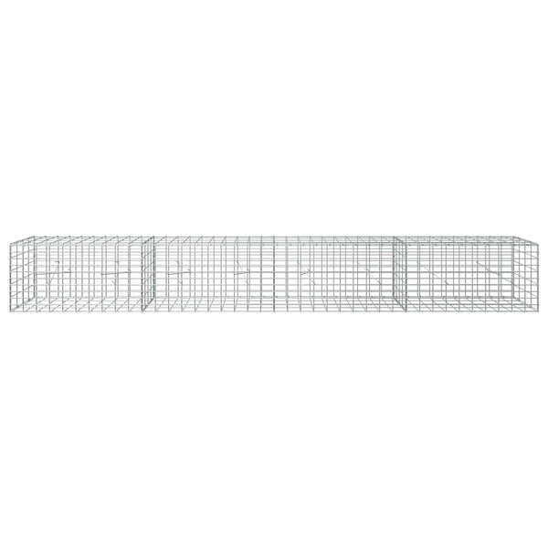 Gabion 5 mm langasta ja 5x10 cm verkosta 400x20x50 cm