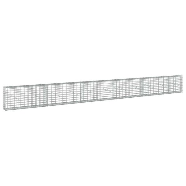 Gabion 5 mm langasta ja 5x10 cm verkosta 550x20x50 cm