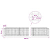 Gabion 5 mm langasta ja 5x10 cm verkosta 800x20x50 cm