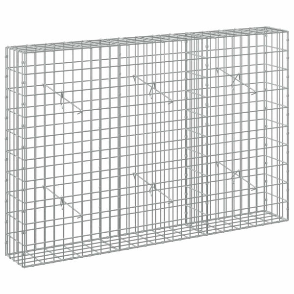 Gabion 5 mm langasta ja 5x10 cm verkosta 150x20x100 cm