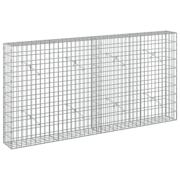 Gabion 5 mm langasta ja 5x10 cm verkosta 200x20x100 cm