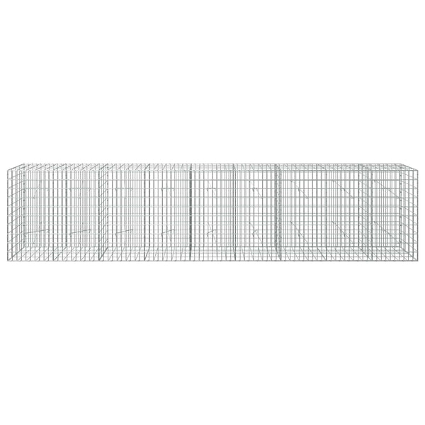 Gabion 5 mm langasta ja 5x10 cm verkosta 450x20x100 cm