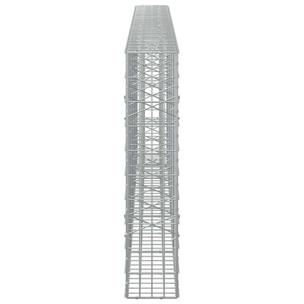 Gabion 5 mm langasta ja 5x10 cm verkosta 450x20x100 cm