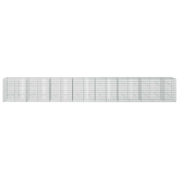 Gabion 5 mm langasta ja 5x10 cm verkosta 750x20x100 cm