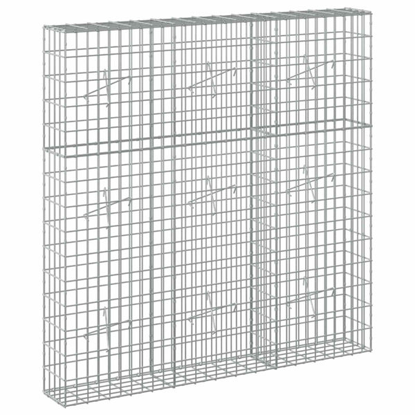 Gabion 5 mm langasta ja 5x10 cm verkosta 150x20x150 cm