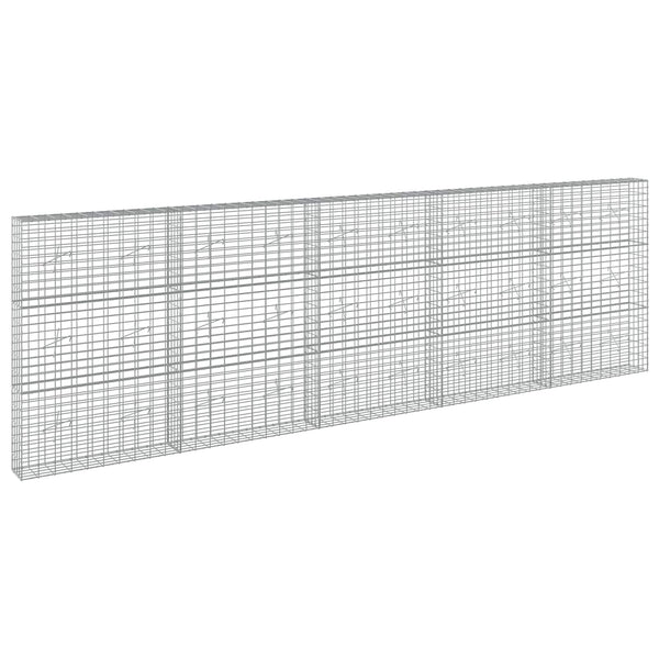 Gabion 5 mm langasta ja 5x10 cm verkosta 500x20x150 cm
