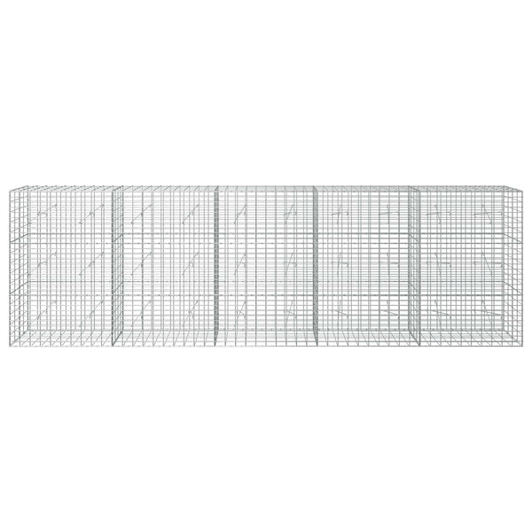 Gabion 5 mm langasta ja 5x10 cm verkosta 500x20x150 cm